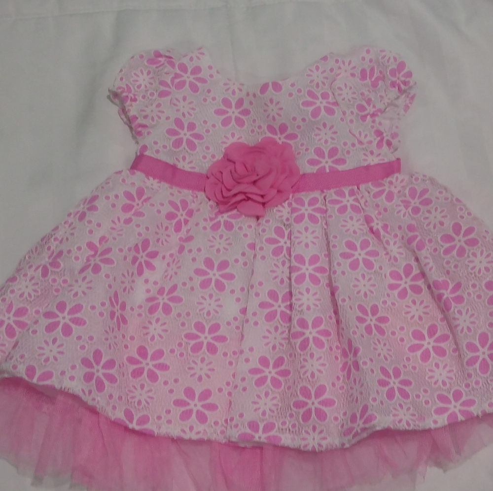 Pink &White Dress